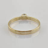 Solitärring aus Geldbgold mit Diamant