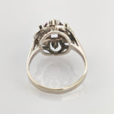 Eleganter Weißgold-Ring mit Turmalin in Brilliantschliff