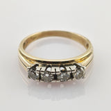 Klassischer Memoire-Ring aus Gold mit 0,76 ct Diamanten