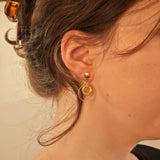 Moderne Ohrringe aus Gold – stilvolle Kreis-Designs
