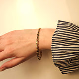 Stäbchenpanzer-Armband aus Gold