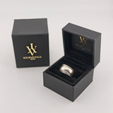 Vintage-Silber-Bandring um 1970