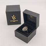 Eleganter Silberring mit Markasiten um 1930