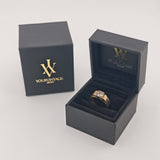 Klassicher Goldring mit Bergkristall