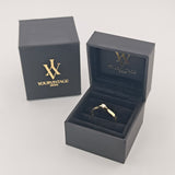 Solitärring aus Geldbgold mit Diamant