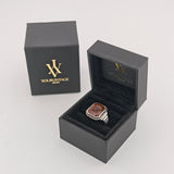 Klassischer Ring aus Silber mit Karneolgemme