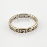 Weißgold Memory Ring mit 16 Diamanten