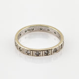 Weißgold Memory Ring mit 16 Diamanten