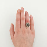 Trachtenring aus Silber mit Granat