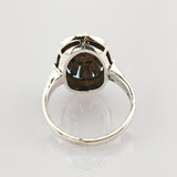 Art-Déco-Ring aus Silber mit Markasiten