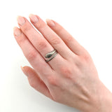 Silber Ring in Schlangenform