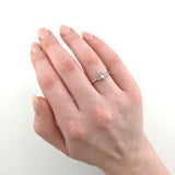 Silber Ring mit funkelnden Zirkonia