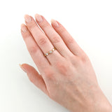 Solitärring aus Geldbgold mit Diamant