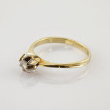 Klassischer Solitär-Ring aus Gold mit 0,15 ct Diamant