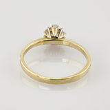 Klassischer Solitär-Ring aus Gold mit 0,15 ct Diamant