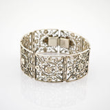 Art-Déco-Armband aus Silber in filigraner Handarbeit