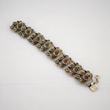 Trachten-Armband aus Silber mit Granaten