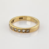 Klassischer Goldring mit 9 Diamanten – eleganter Memoire-Ring