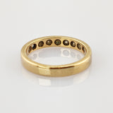 Klassischer Goldring mit 9 Diamanten – eleganter Memoire-Ring