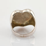 Herzring aus Silber