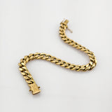 Panzerkette Armband aus Gold