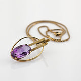 Kette mit Amethyst Anhänger aus Gold