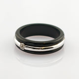 Markanter Silberring mit Diamanten