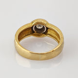 Klassischer Diamantring aus Gold mit Brillant ca. 0,20 ct, um 1980