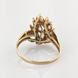 Goldring mit Opalen und Diamanten, um 1970
