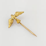 Krawattennadel Gold Schwalbe – Mid-Century Stil