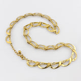 Gold-Collier mit geometrische Glieder um 1960