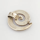 Silberanhänger mit Spiralform, um 1970
