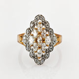 Ring Silber vergoldet im Stil der Mid-Century