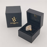 Ring Silber vergoldet im Stil der Mid-Century
