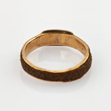 Biedermeier-Haarring mit Emailblüte