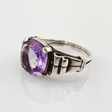 Silberring mit Amethyst