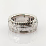 JOOP! Silber Ring mit Rillenstruktur, modernes Design um 2000