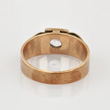Klassicher Goldring mit Bergkristall