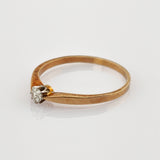 Rosé Étoile – Solitärring aus 585er Roségold mit Diamant 0,10 ct“