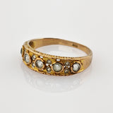 Antiker Goldring mit Topasbesatz