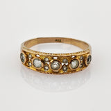Antiker Goldring mit Topasbesatz