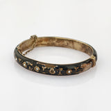 Biedermeier-Armband mit Emaille und Blütenornamenten