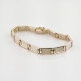 Silberarmband Gliederdesign Italien um 1970