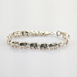 Silberarmband mit Elefantenmotiven
