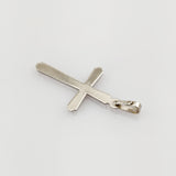 Weißgold Kreuz Anhänger, klare Form