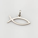 Anhänger Silber Ichthys Fischsymbol