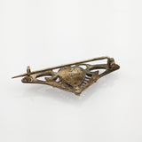 Brosche mit Herzmotiv Jugendstil um 1900