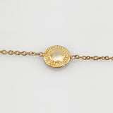 Vergoldet Silberarmband mit runden Zierelementen