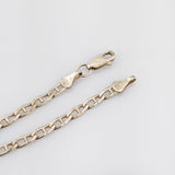 Silberarmband Stäbchenpanzerkette klassisch