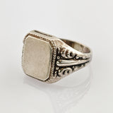 Silber Siegelring mit Ornamentik